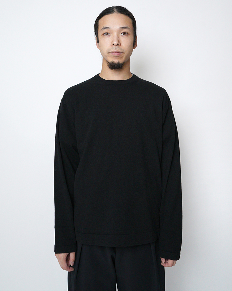 BATONER (MEN) / ALASHAN CASHMERE T-KNIT / BLACK