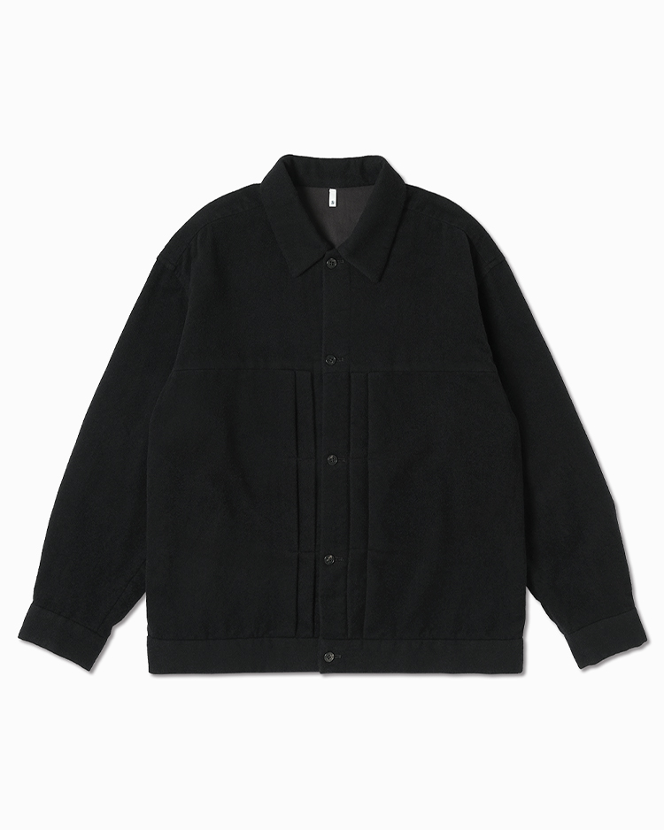 BATONER (MEN) / SHUKUJU CASHMERE G TYPE SHIRT / ROYAL NAVY
