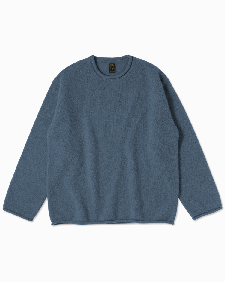 BATONER (MEN) / BLUEFACE ROLL NECK / GRAY BLUE