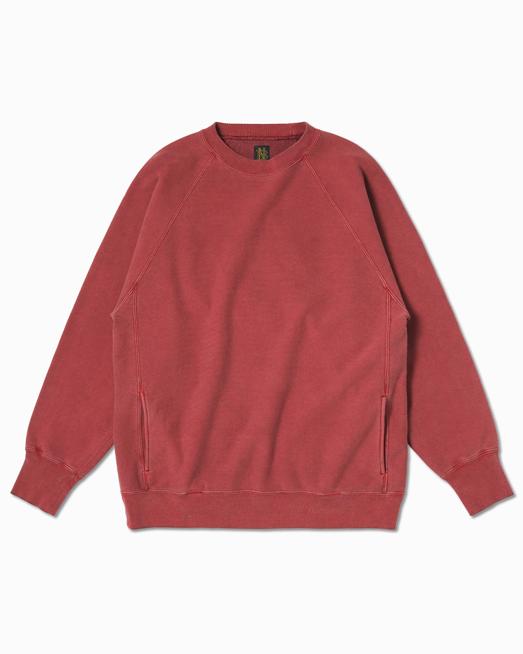 BATONER (MEN) / FADE COLOR JUMBERCA URAKE CREW NECK / FADE RED