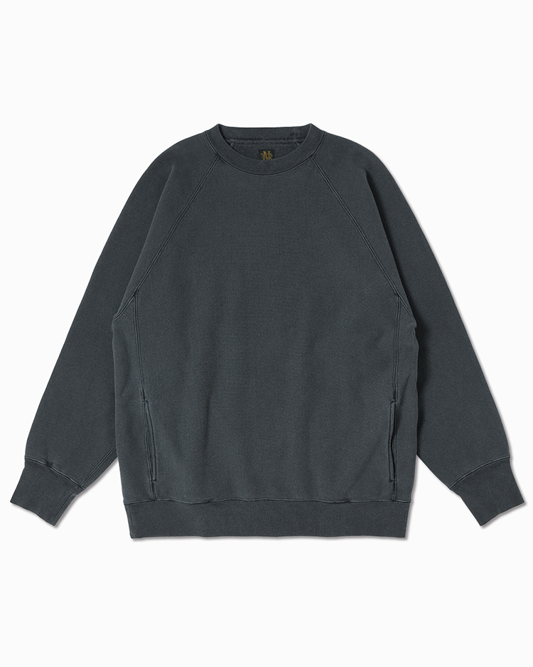 BATONER (MEN) / FADE COLOR JUMBERCA URAKE CREW NECK / FADE NAVY