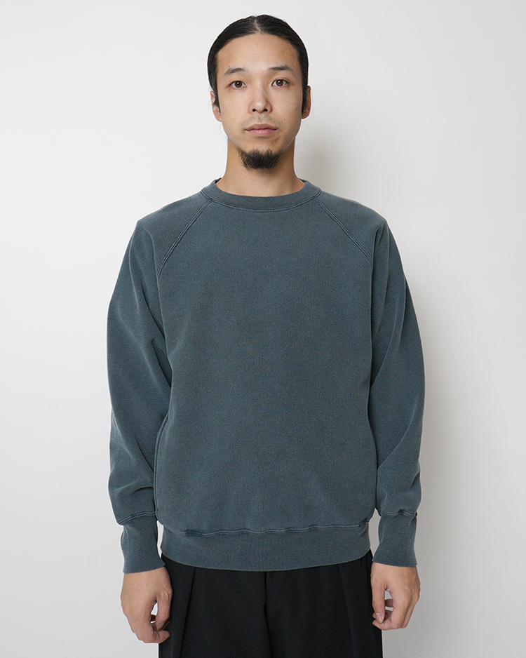BATONER (MEN) / FADE COLOR JUMBERCA URAKE CREW NECK / FADE NAVY