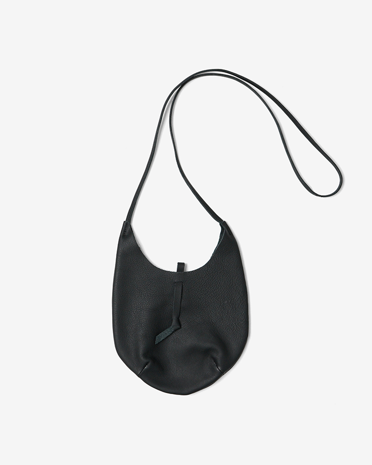 Dice&Dice / LEATHER SHOULDER BAG / BLACK