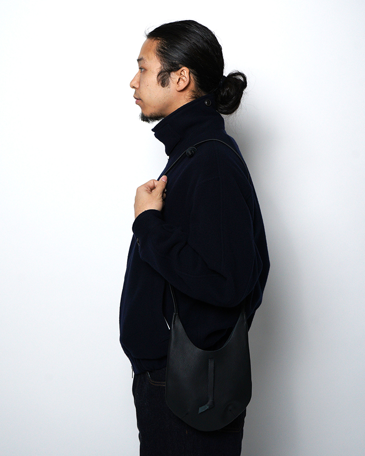 Dice&Dice / LEATHER SHOULDER BAG / BLACK