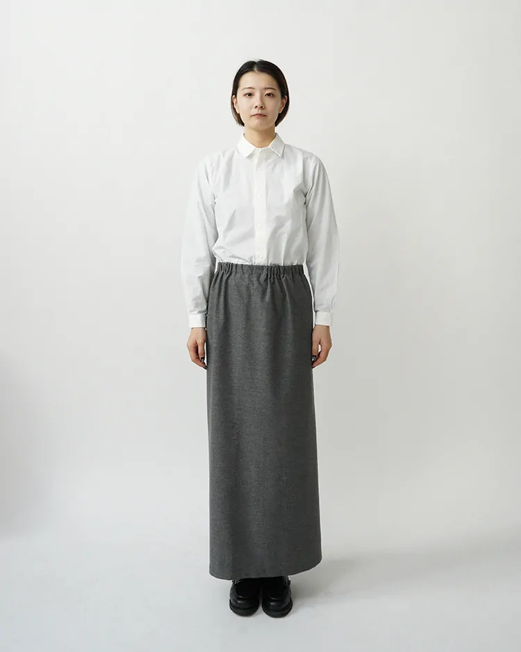 スカート nyxu 2way relax skirt smoke 2-WAY Wrap Skirt / GRAY | YAECA (WOMEN)(ヤエカ) | BOTTOMS