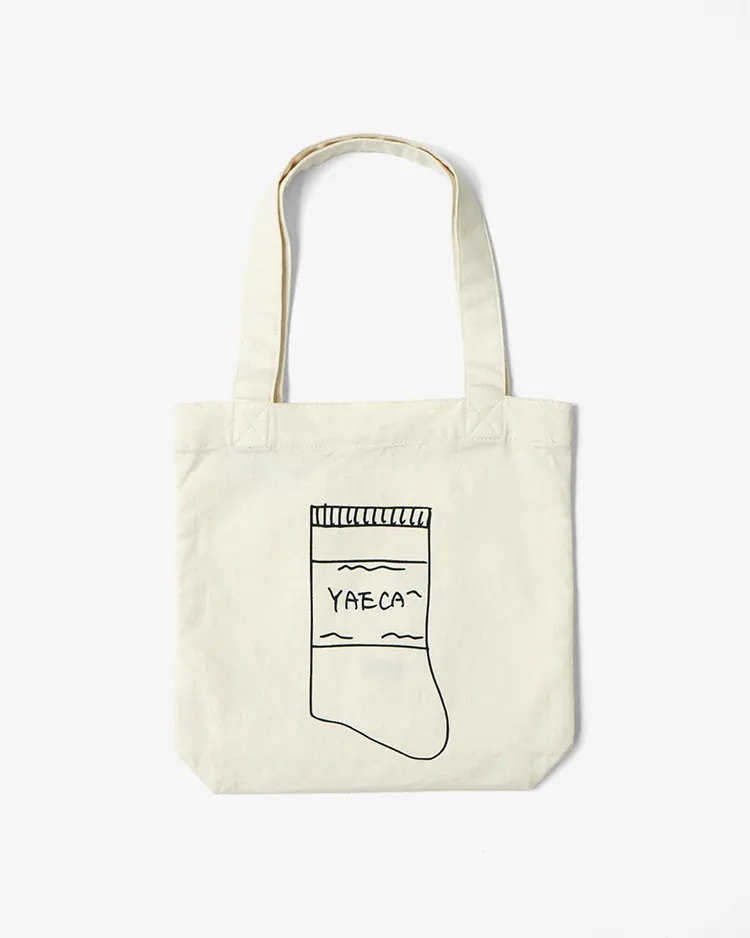 YAECA (WOMEN) / Print Bag S / NATURAL (RIB SOCKS)