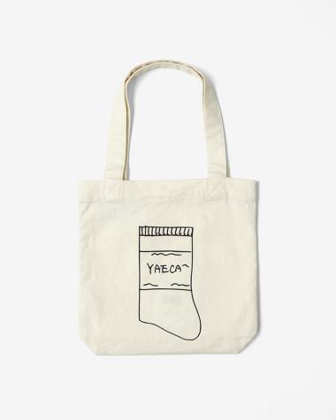  / Print Bag S / NATURAL (RIB SOCKS)