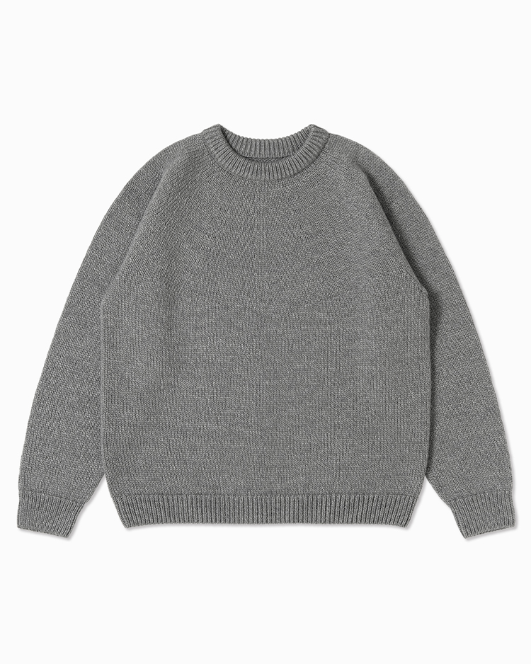 BATONER (MEN) / SPREAD TENJIKU CREW NECK / GREY