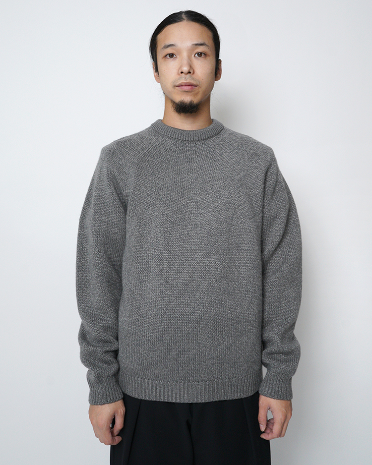 BATONER (MEN) / SPREAD TENJIKU CREW NECK / GREY