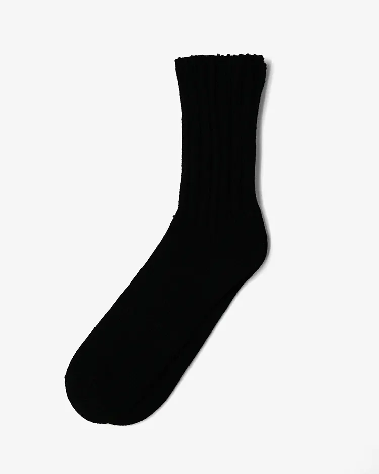 YAECA (WOMEN) / Cotton Ribbed Socks / NAVY