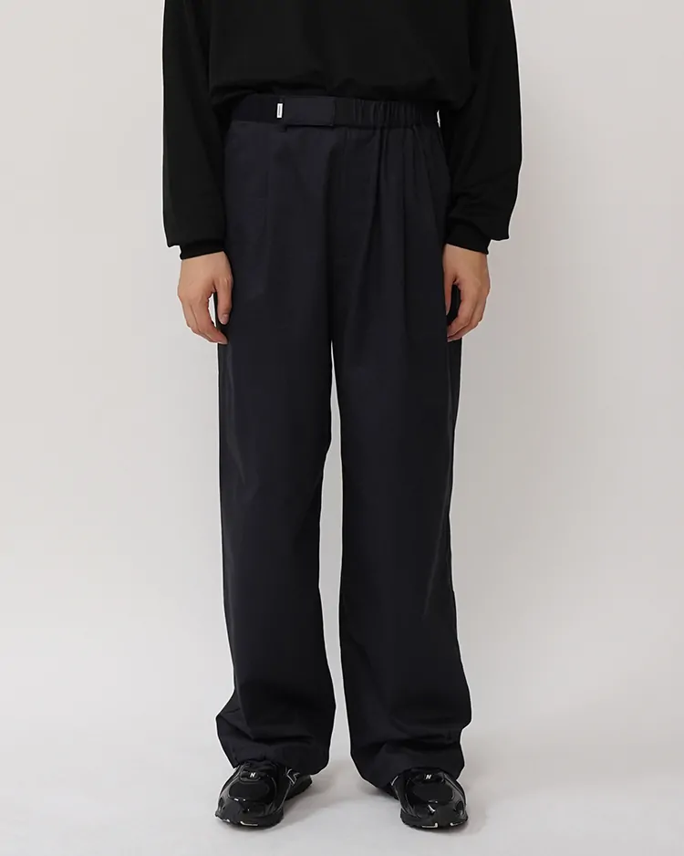 Graphpaper (MEN) / Cotton Gabardine Chef Track Pants / NAVY