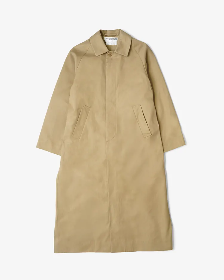 YAECA (WOMEN) / Balmacaan Coat - Long / KHAKI