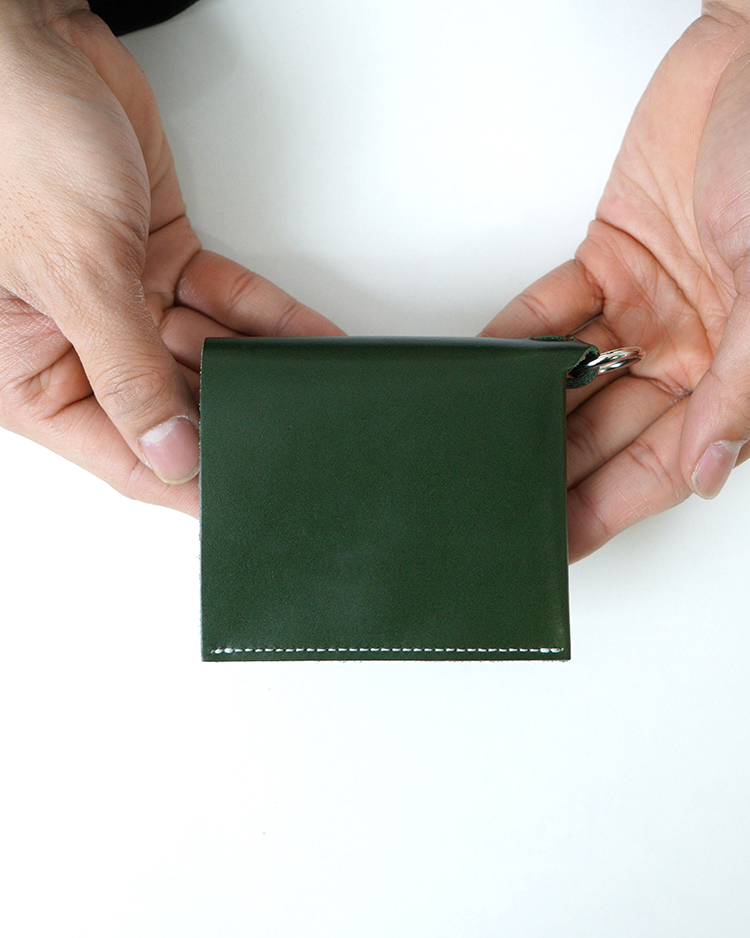 ED ROBERT JUDSON / KREL - RING WALLET SILVER RING / GREEN