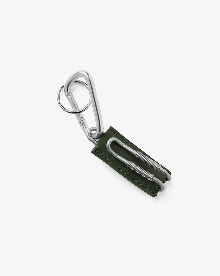 ED ROBERT JUDSON / CLIX - SPRING CLIP KEY HOLDER - PULL UP/ GREEN