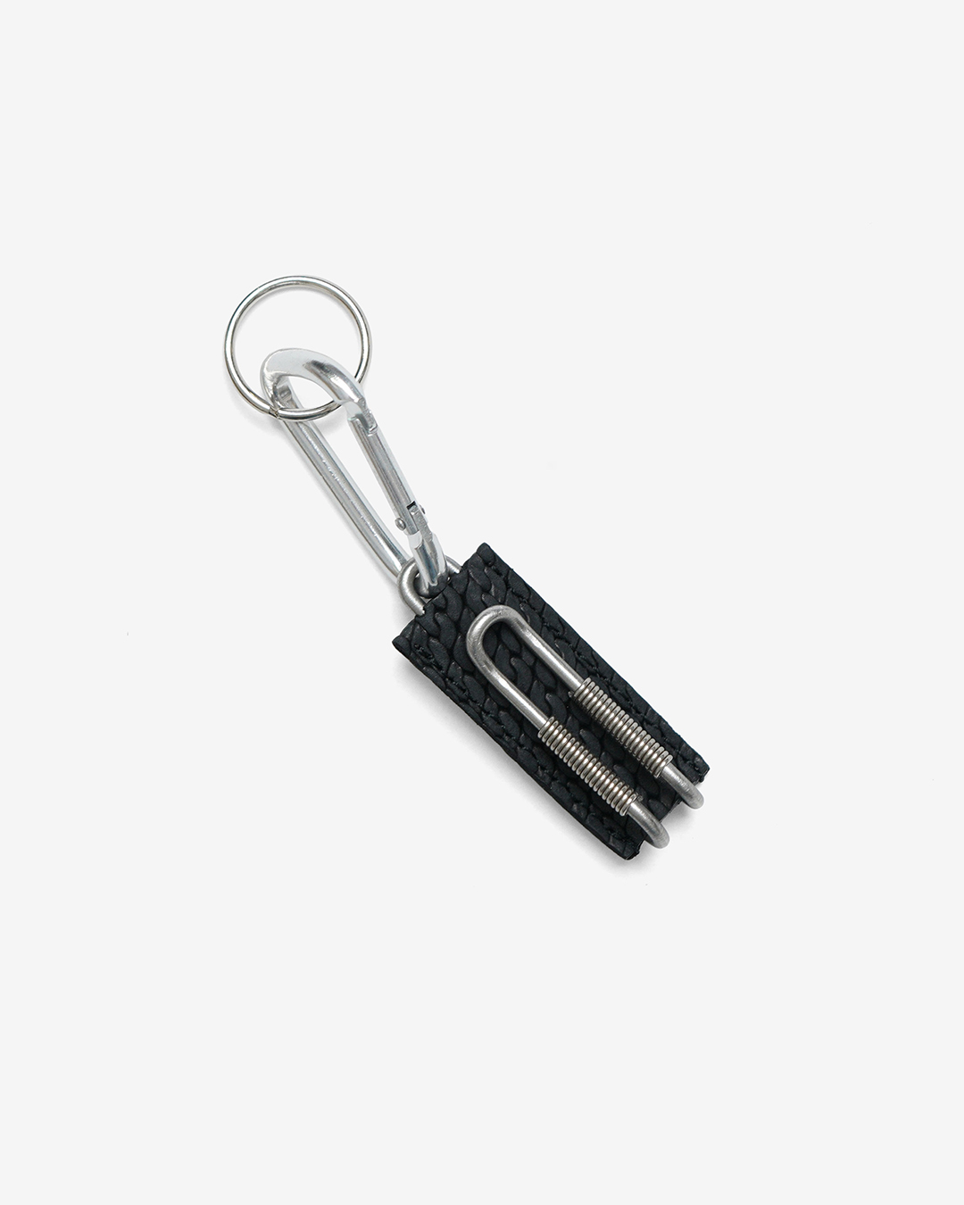 ED ROBERT JUDSON / CLIX - SPRING CLIP KEY HOLDER - CHAIN GRAIN / BLACK