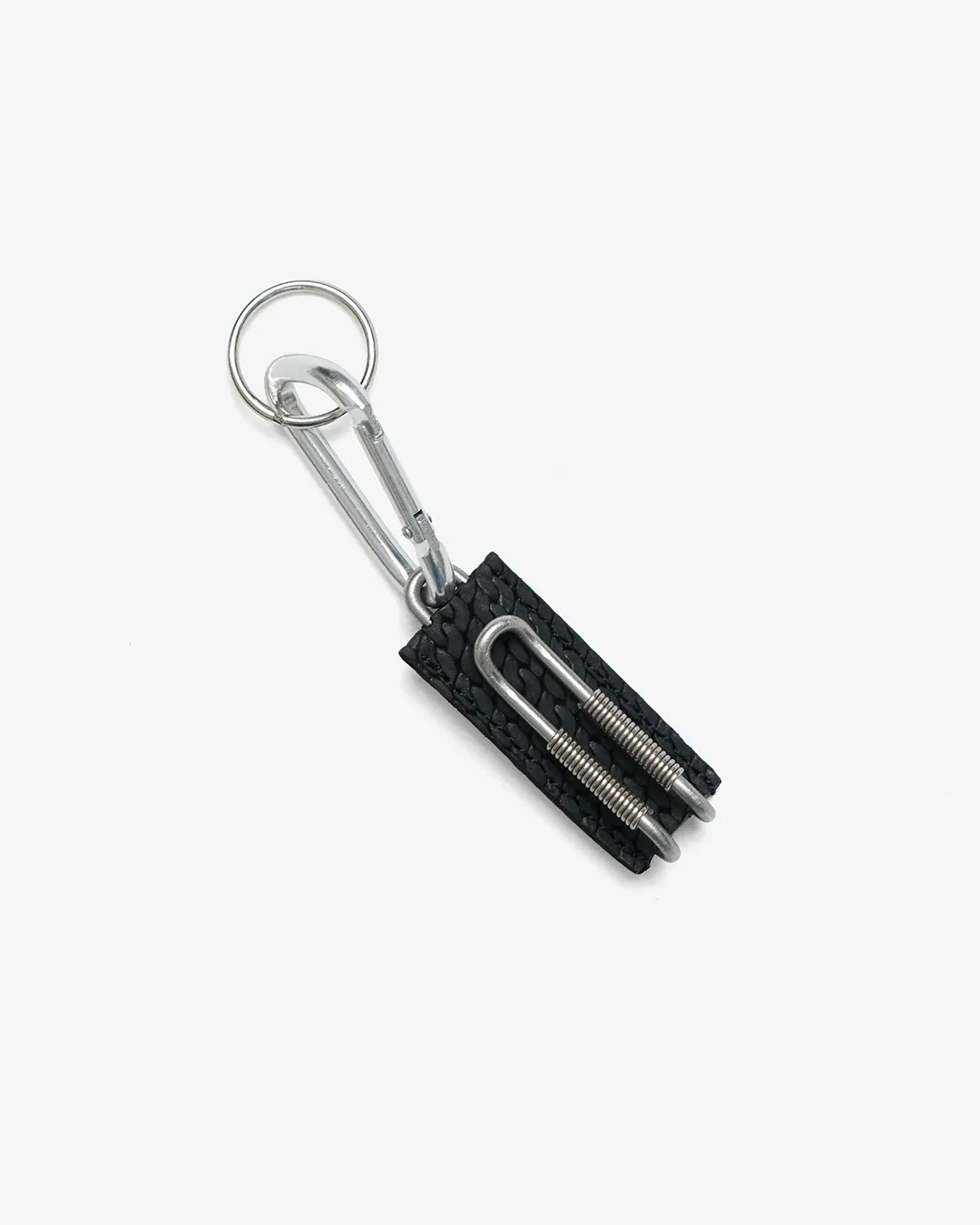ED ROBERT JUDSON / CLIX - SPRING CLIP KEY HOLDER - CHAIN GRAIN / BLACK