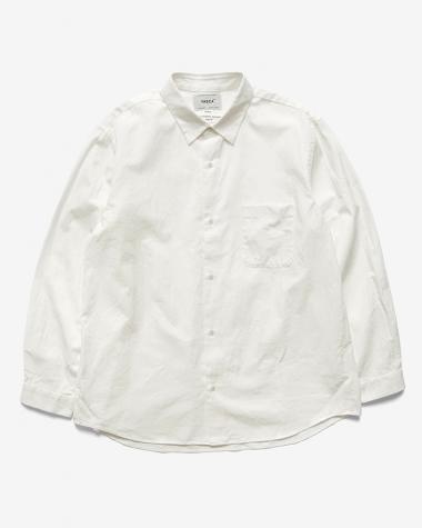 YAECA (MEN) / WIDE - BUTTON SHIRT / WHITE