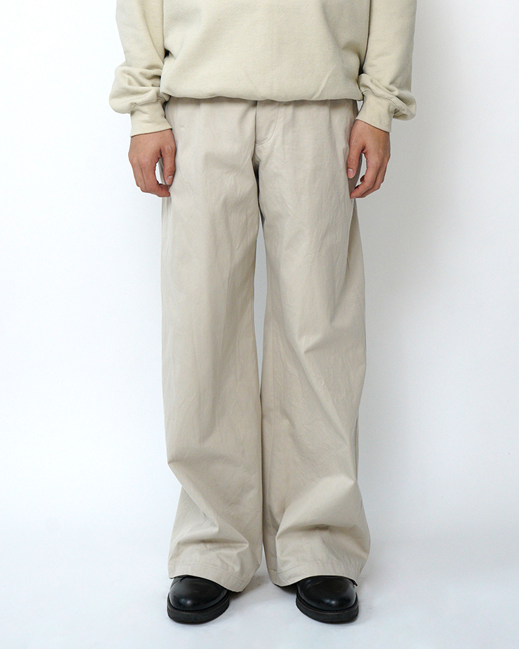 YAECA (MEN) / WIDE - CHINO / BEIGE