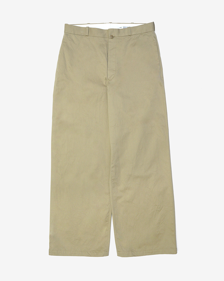 YAECA (MEN) / WIDE - CHINO / KHAKI