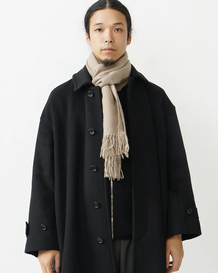 THE INOUE BROTHERS... / Brushed Scarf / GREIGE