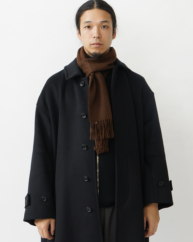 THE INOUE BROTHERS... / Brushed Scarf / BROWN