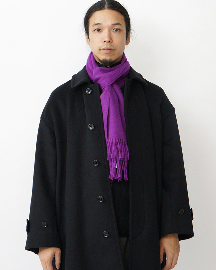 THE INOUE BROTHERS... / Brushed Scarf / PURPLE