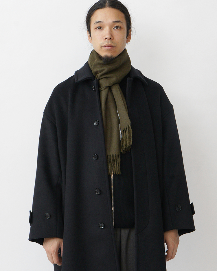 THE INOUE BROTHERS... / Brushed Scarf / KHAKI
