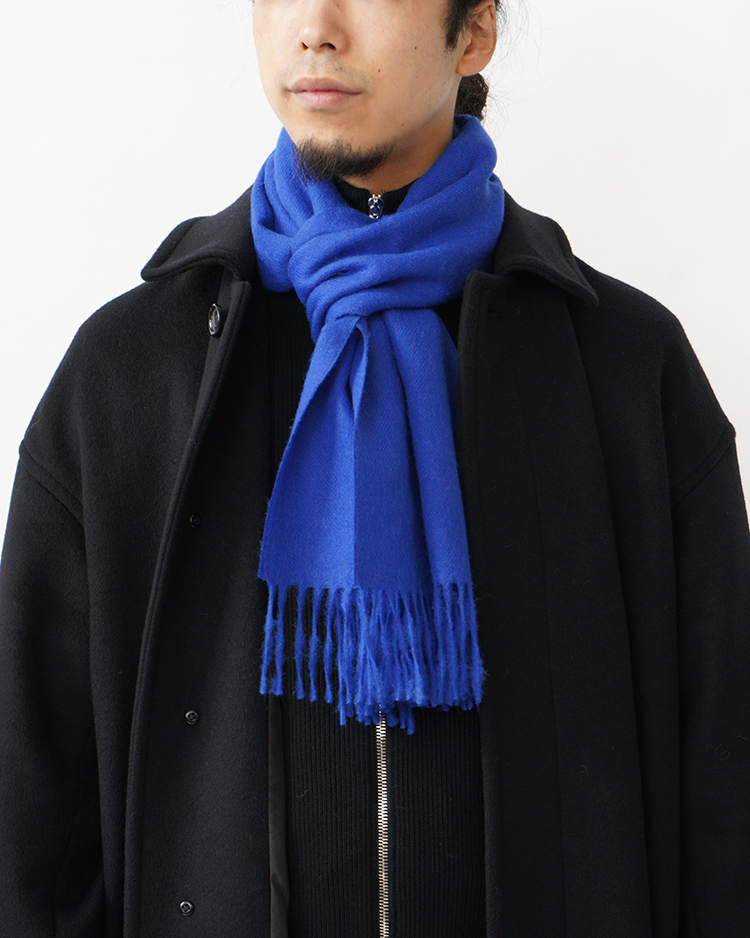 THE INOUE BROTHERS... / Brushed Scarf / ELECTRIC BLUE