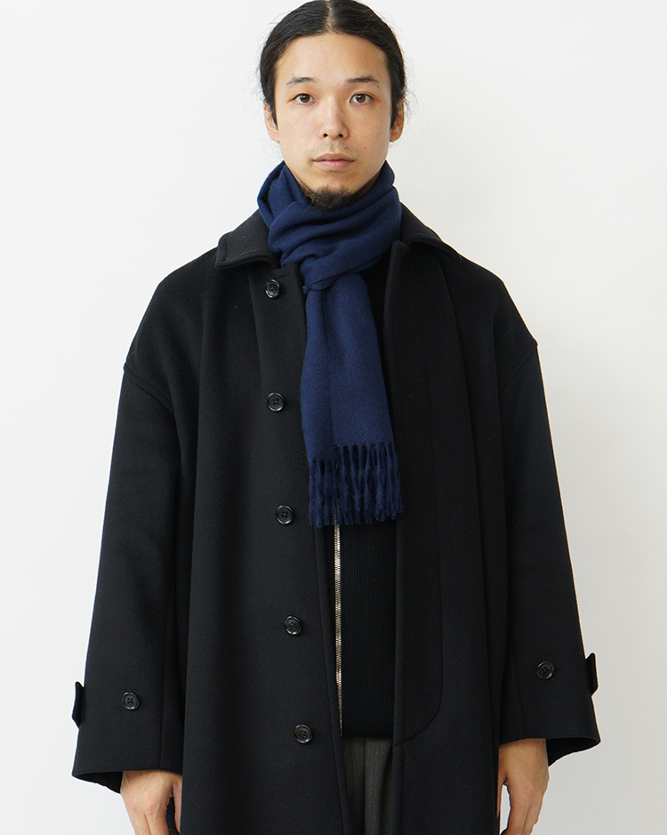 THE INOUE BROTHERS... / Brushed Scarf / NAVY