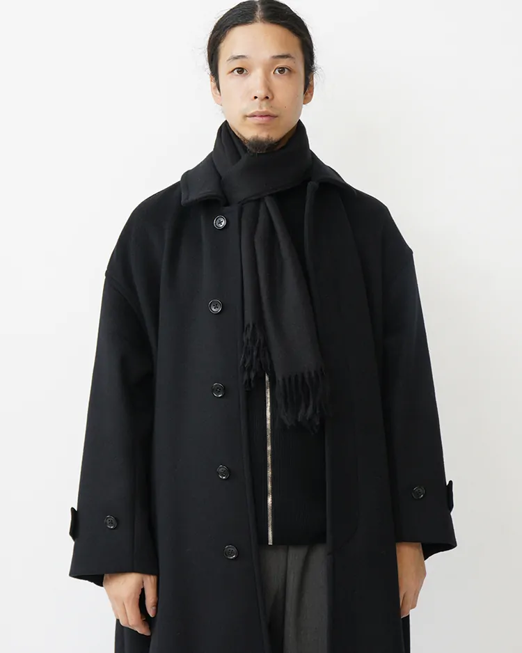 THE INOUE BROTHERS... / Brushed Scarf / BLACK
