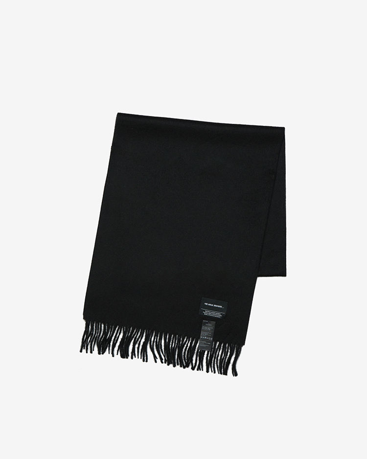 THE INOUE BROTHERS... / Brushed Scarf / PURE BLACK