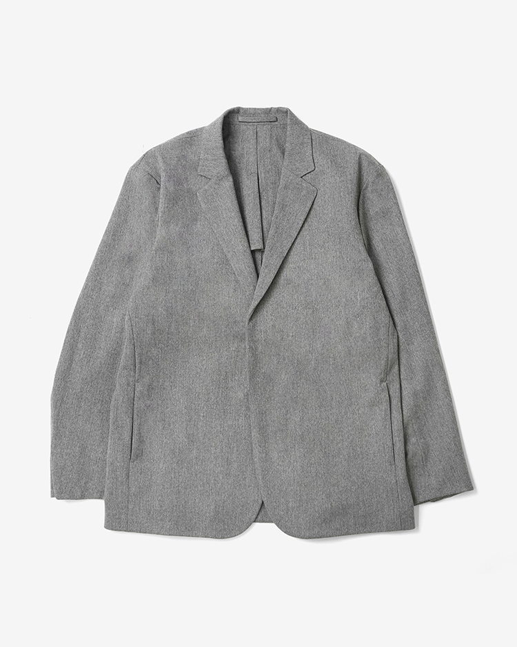 YAECA (MEN) / 2WAY FLY-FRONT JACKET / GRAY