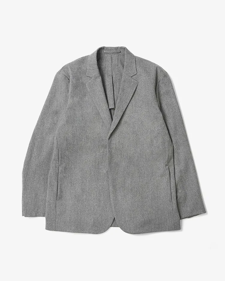 YAECA (MEN) / 2WAY FLY-FRONT JACKET / GRAY