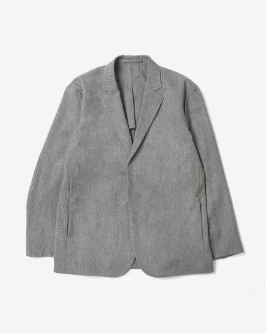 YAECA (MEN) / 2WAY FLY-FRONT JACKET / GRAY