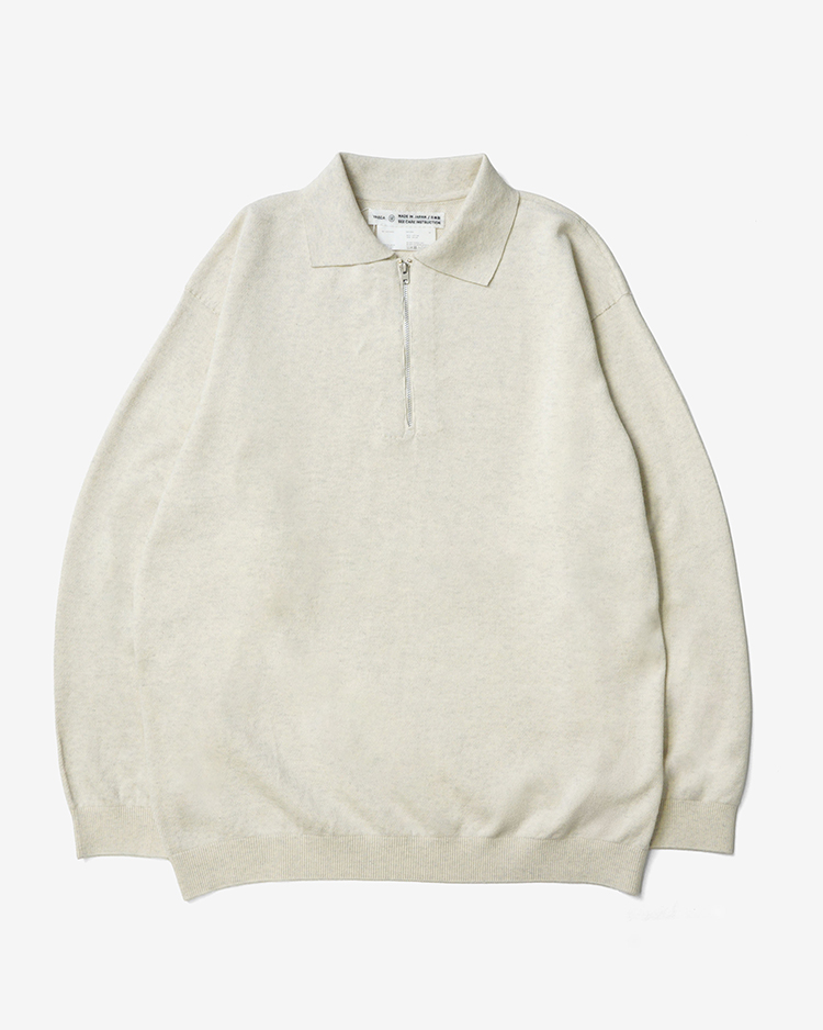 YAECA (MEN) / PFU Zip-Up / NATURAL