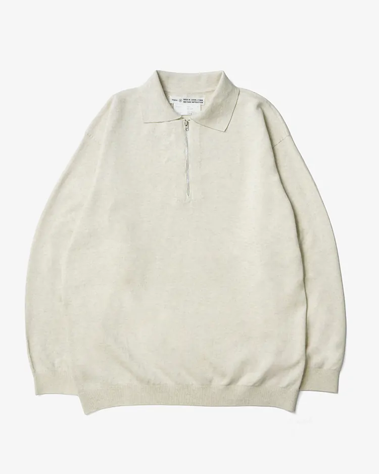 YAECA (MEN) / PFU Zip-Up / NATURAL