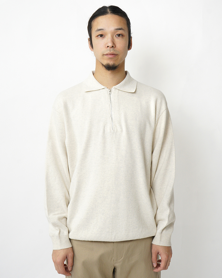 YAECA (MEN) / PFU Zip-Up / NATURAL