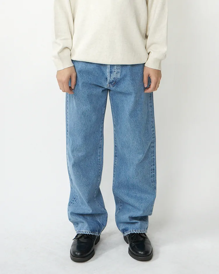 YLÈVE (MEN) / 13.5oz DENIM STRAIGHT / BLUE
