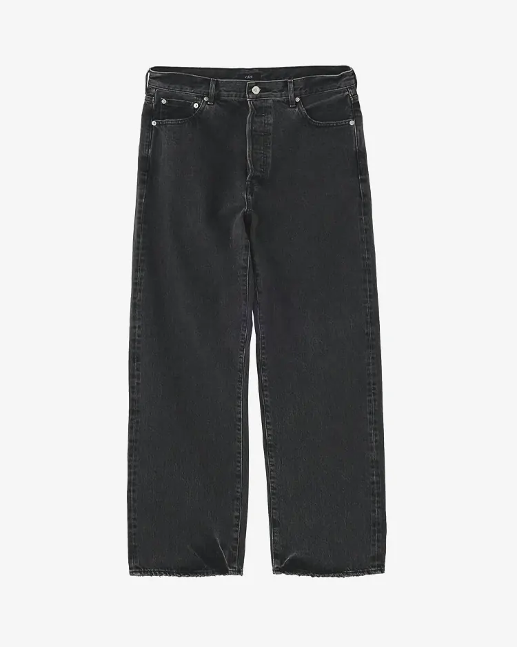 YLÈVE (MEN) / 13.5oz DENIM STRAIGHT / GREY