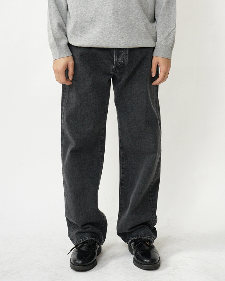 YLÈVE(MEN) / 13.5oz DENIM STRAIGHT / GREY