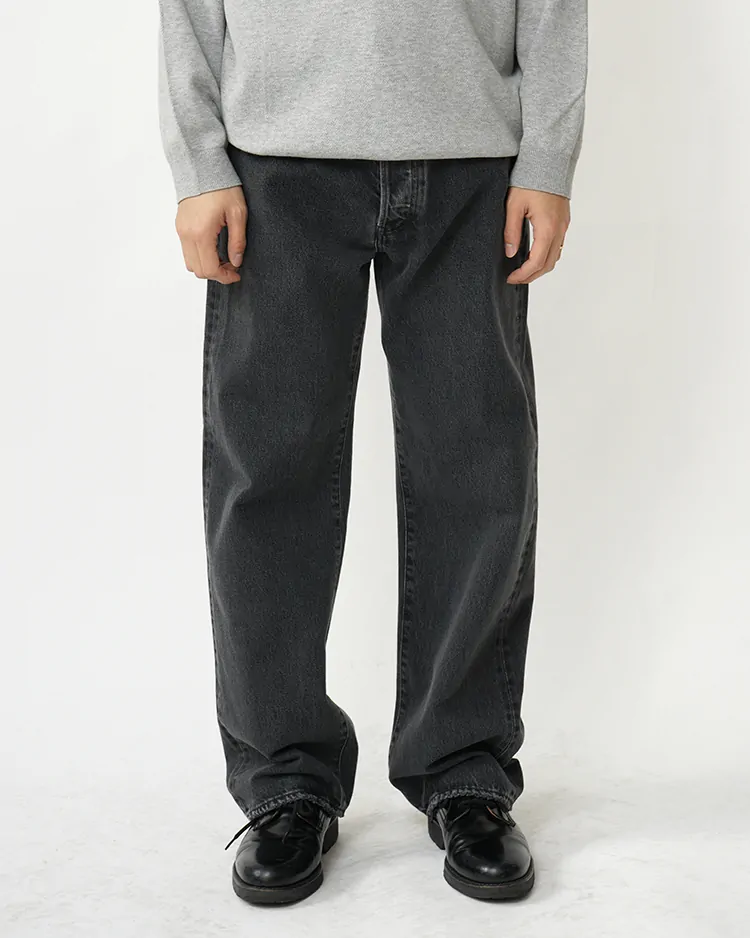 YLÈVE (MEN) / 13.5oz DENIM STRAIGHT / GREY