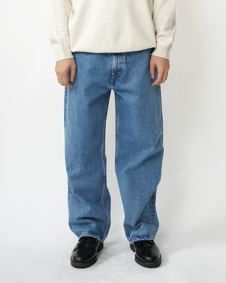YLÈVE (MEN) / 13.5oz DENIM BAGGY / BLUE