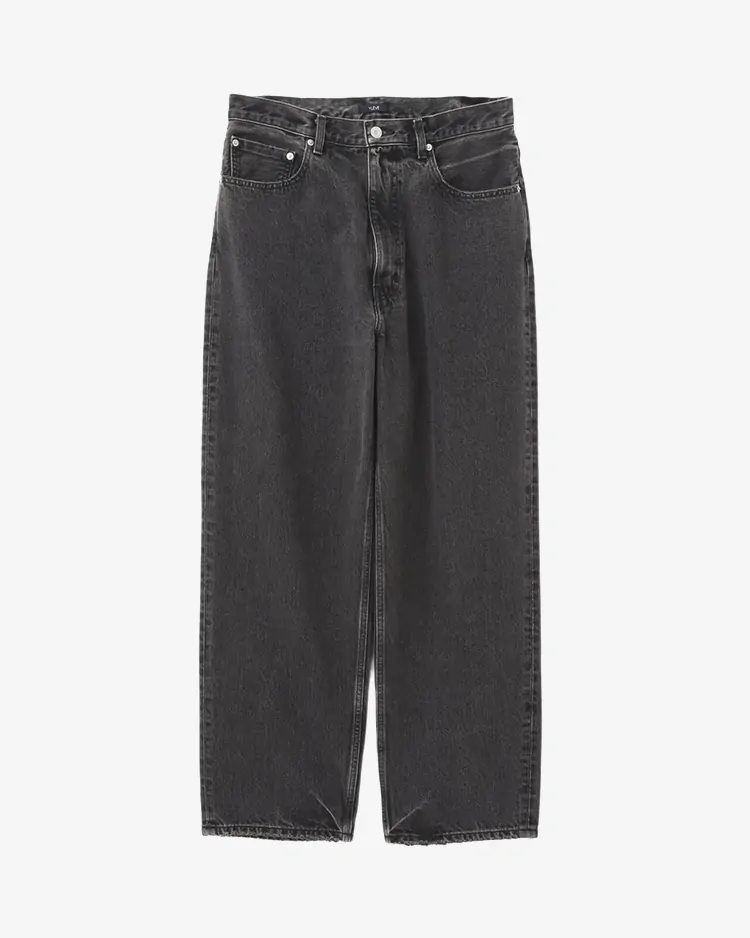 YLÈVE (MEN) / 13.5oz DENIM BAGGY / GREY