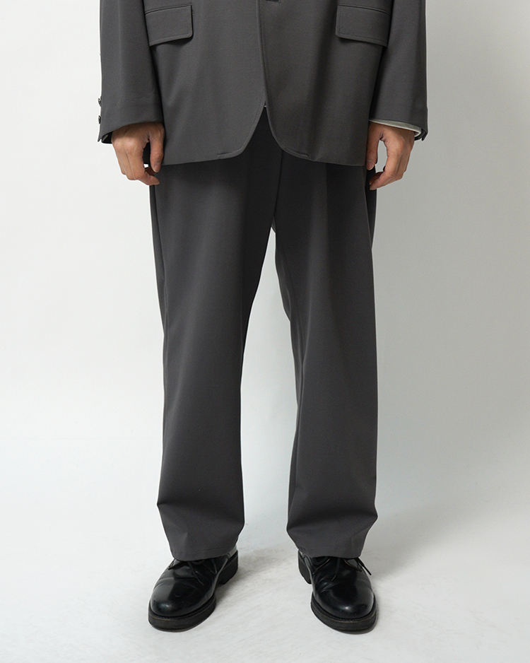 Graphpaper (MEN) / Compact Ponte Wide Tapered Chef Pants / C.GRAY