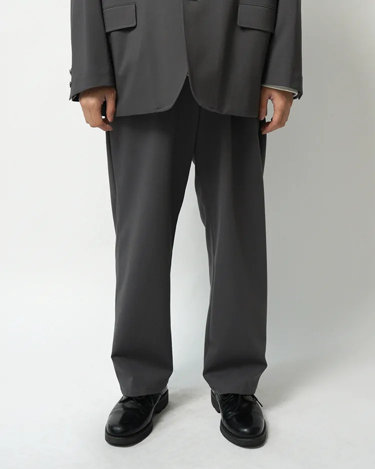 Graphpaper (MEN) / Compact Ponte Wide Tapered Chef Pants / C.GRAY