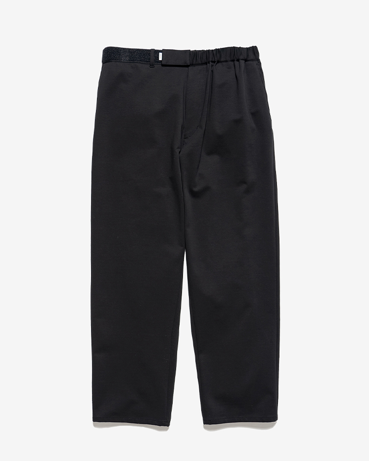 Graphpaper (MEN) / Compact Ponte Wide Tapered Chef Pants / BLACK