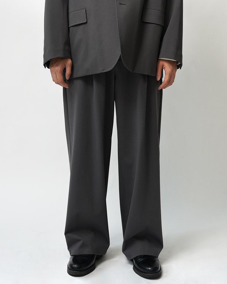 Graphpaper (MEN) / Compact Ponte Wide Chef Pants / C.GRAY
