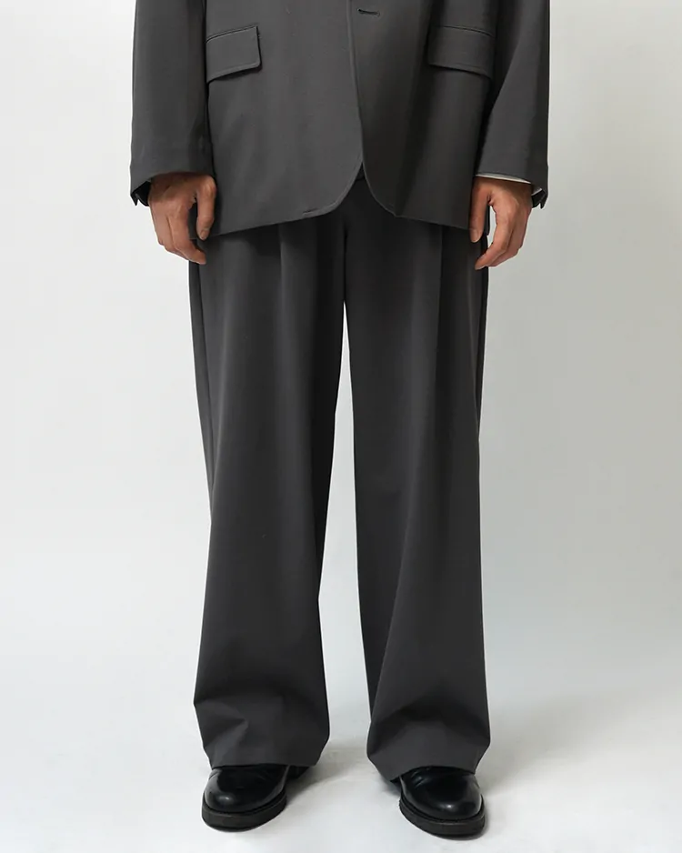 Graphpaper (MEN) / Compact Ponte Wide Chef Pants / C.GRAY