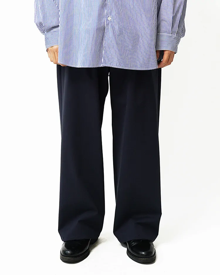 Graphpaper (MEN) / Compact Ponte Wide Chef Pants / NAVY
