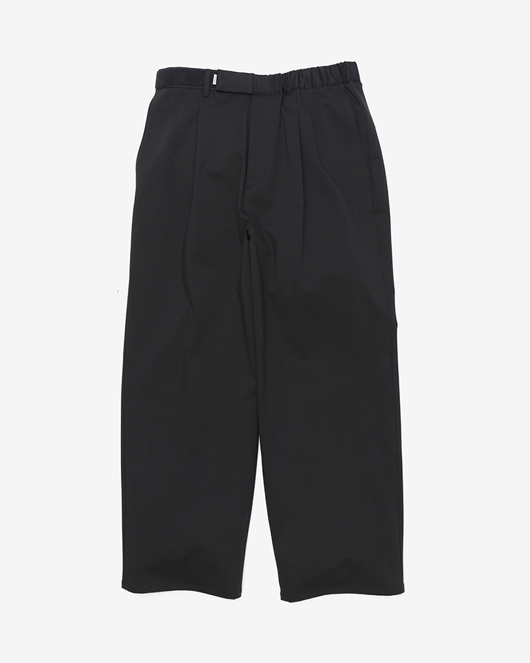 Graphpaper (MEN) / Compact Ponte Wide Chef Pants / BLACK